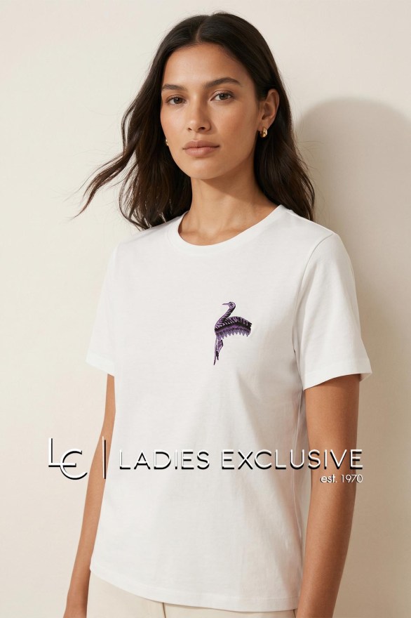 NICOLA Μπλούζα κοντομάνικη με κύκνο