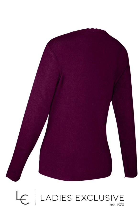 ELIN Μπλούζα μάλλινη με ανάγλυφα κλαδιά