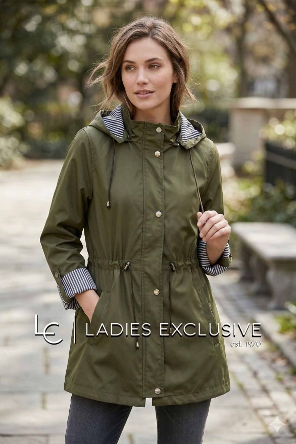 FIBES Μπουφάν αντιανεμικό με κουκούλα