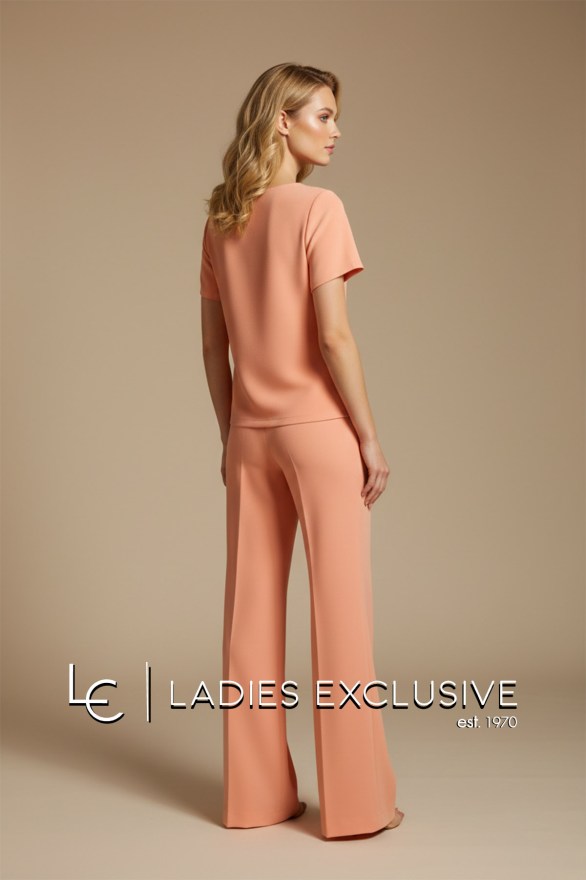 BELLA P. Μπλούζα κοντομάνικη κρεπ