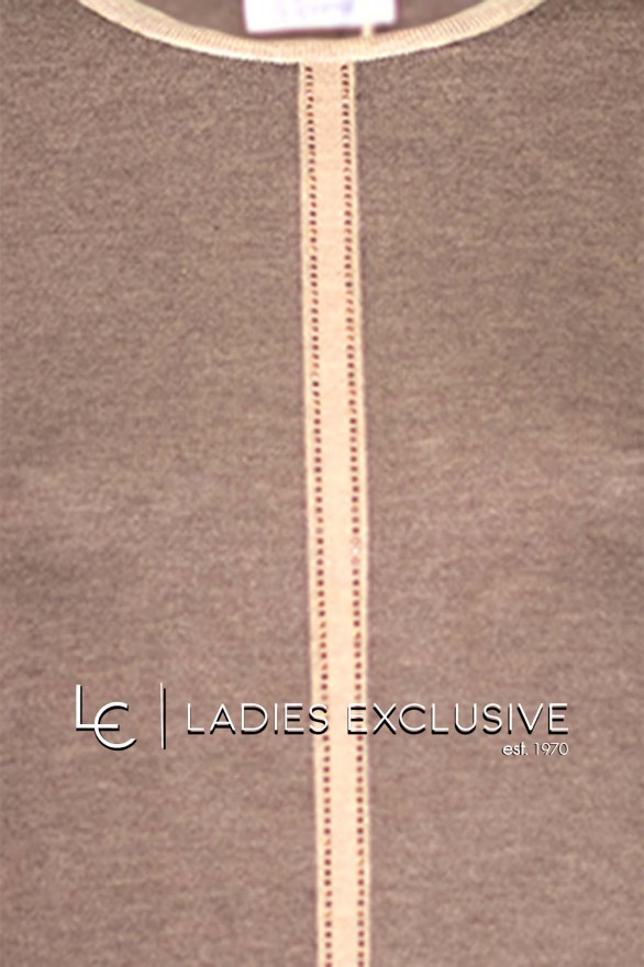 TRIPODE Μπλούζα πλεκτή πουρο με λευκό