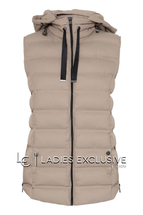 FRANSA Μπουφάν αμάνικο με κουκούλα