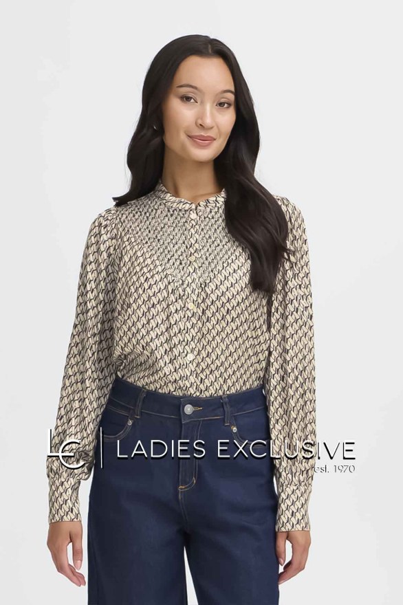 FRANSA Πουκάμισο ριχτό χωρίς πέτο