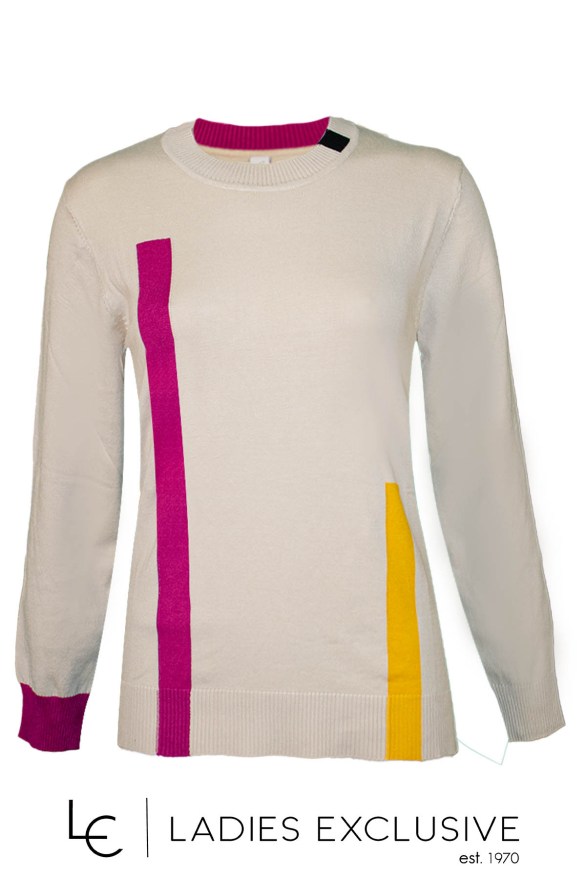 ÊTRE Μπλούζα πλεκτή μονόχρωμη με ρίγες