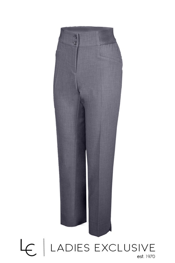 BELLA P. Παντελόνι κρεπ ρεγιόν με λάστιχο