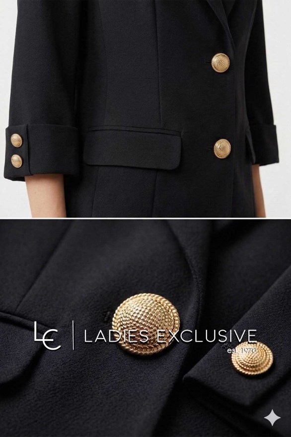 FIBES Σακάκι κρεπ με μανίκι 3/4