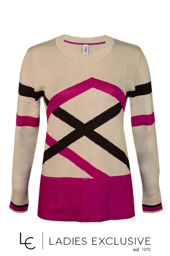 ÊTRE Μπλούζα πλεκτή με με διασταυρωτά σχέδια