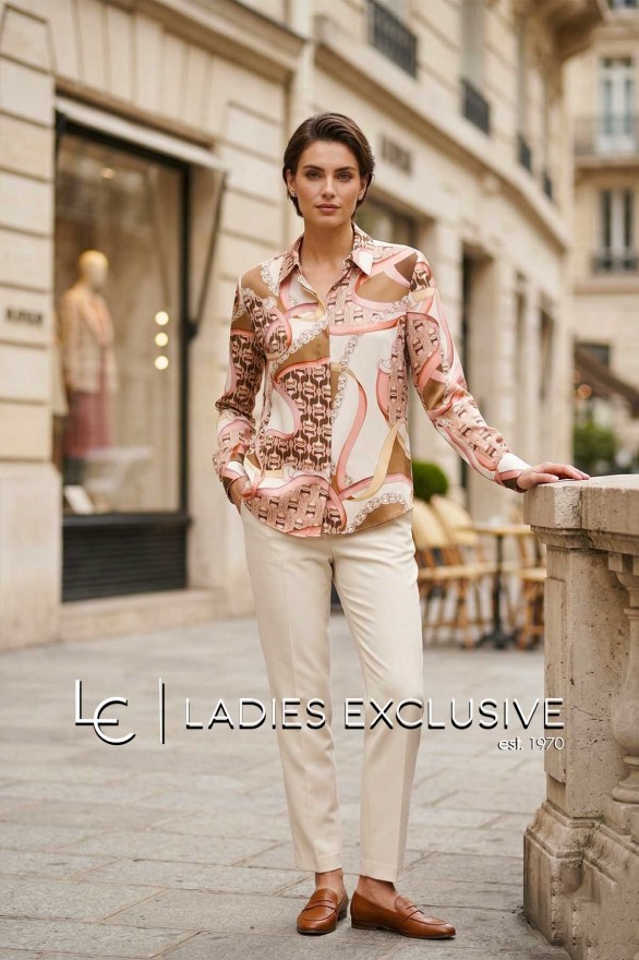 BELLA P. Πουκάμισο σατέν