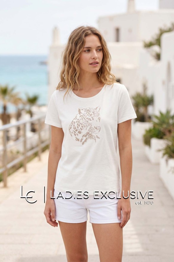 FRANSA Μπλούζα t-shirt με στάμπα τίγρη