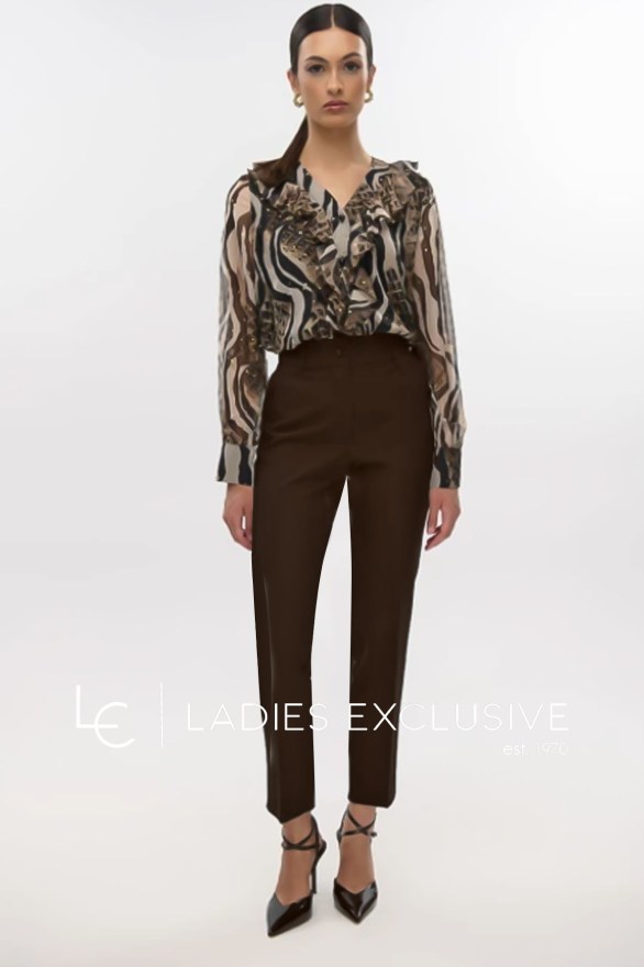 FIBES Παντελόνι κρεπ