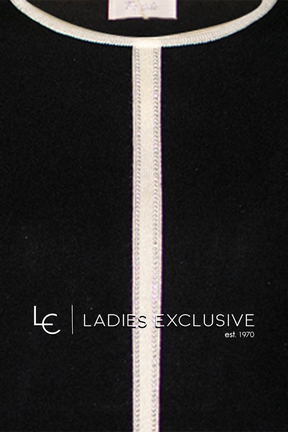 TRIPODE Μπλούζα πλεκτή ασπρόμαυρη