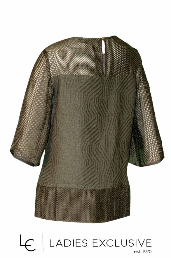 BELLA P. Μπλούζα με διαφάνειες