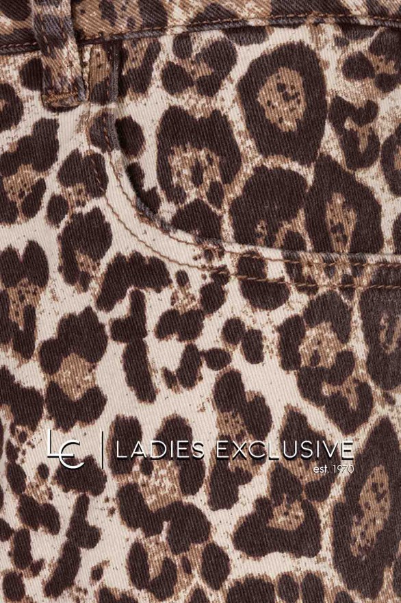 ESQUALO Παντελόνι τζην animal print