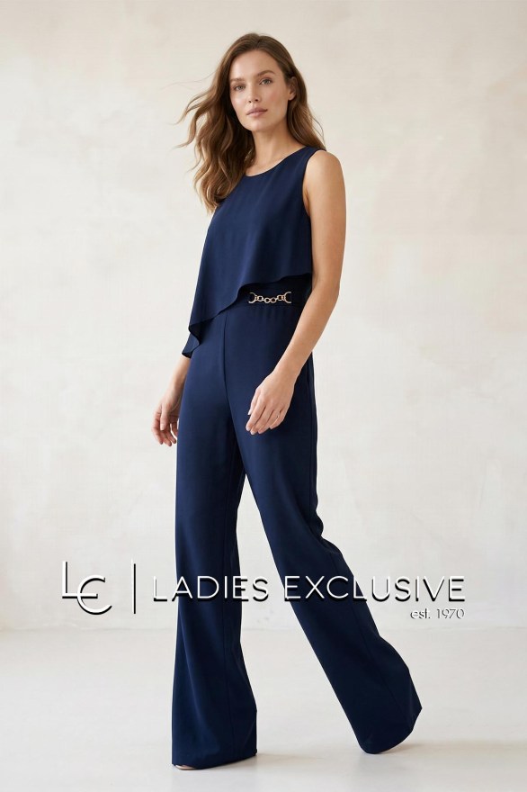 EFFECT Φόρμα ολόσωμη κρεπ αμάνικη