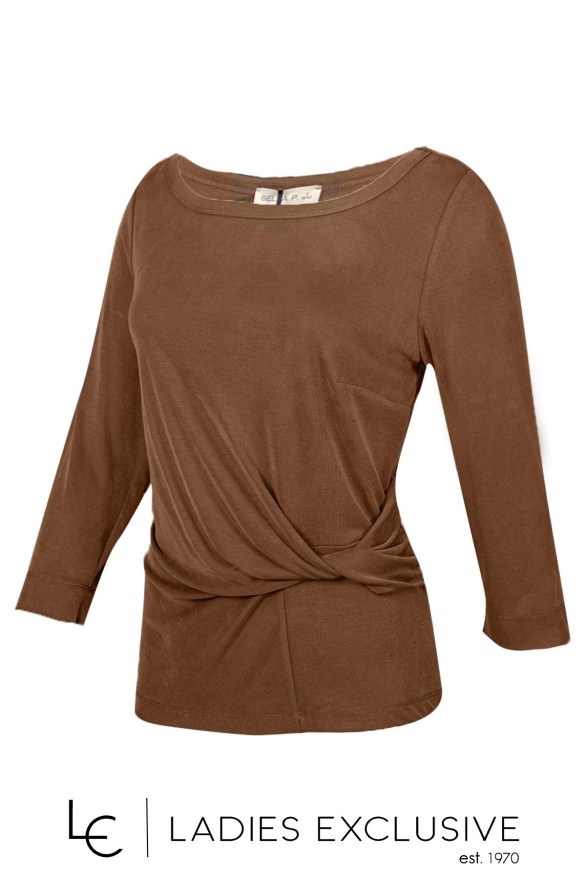 BELLA P. Μπλούζα με ιδιαίτερο ντραπέ σχέδιο