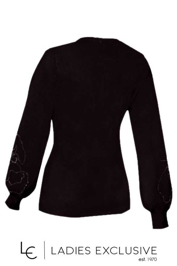 TRIPODE Μπλούζα πλεκτή με κεντημα λουλούδι