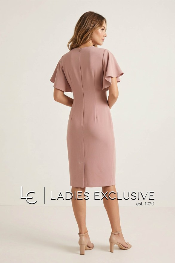 EFFECT Φόρεμα κρεπ κοντομάνικο