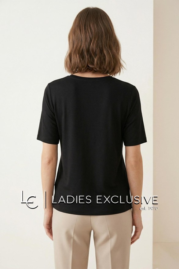 NICOLA Μπλούζα κοντομάνικη με πέρλες