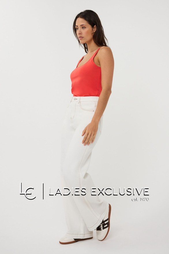 ESQUALO Παντελόνι τζην wide leg