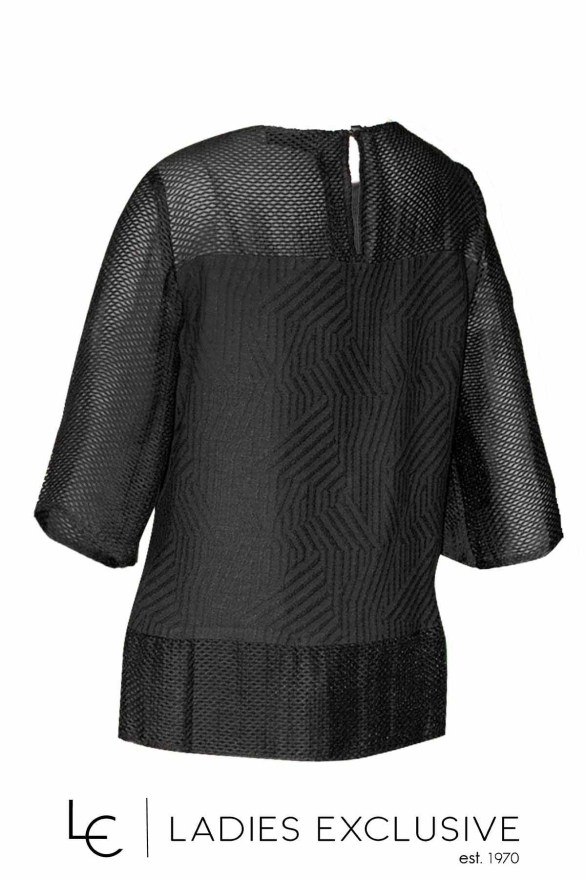 BELLA P. Μπλούζα με διαφάνειες