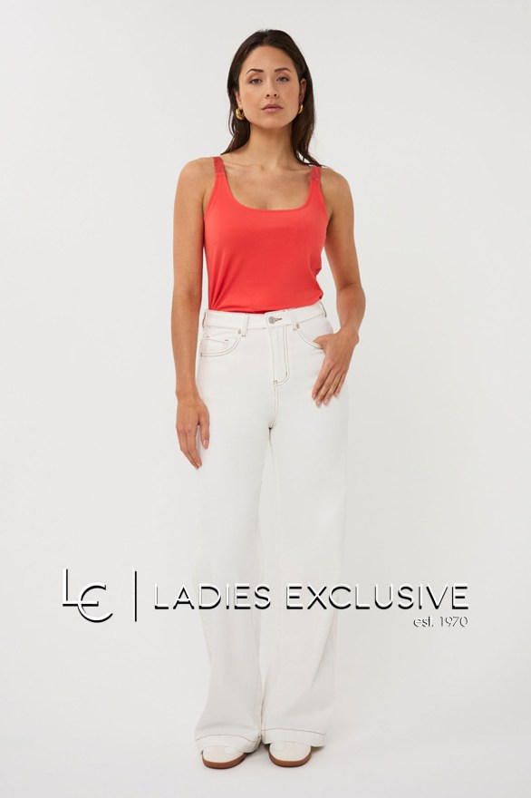 ESQUALO Παντελόνι τζην wide leg