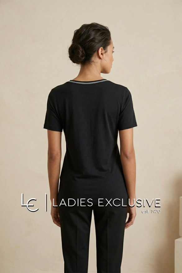 NICOLA Μπλούζα κοντομάνικη με στάμπα γεωμετρικό σχήμα