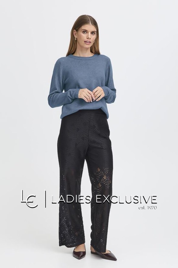 FRANSA Πουλόβερ πλεκτό σε άνετη γραμμή