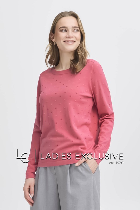 FRANSA Μπλούζα πλεκτή με ανάγλυφες κουκίδες