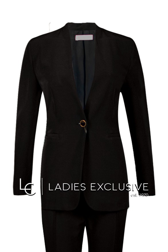 BELLA P. Σακάκι κρεπ χωρίς πέτο