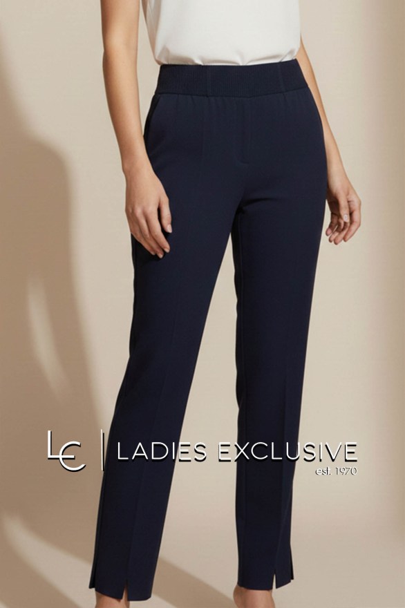 BELLA P. Παντελόνι κρεπ με λάστιχο