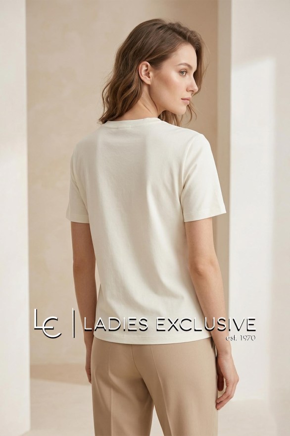 NICOLA Μπλούζα κοντομάνικη με ρόμβους με στρας