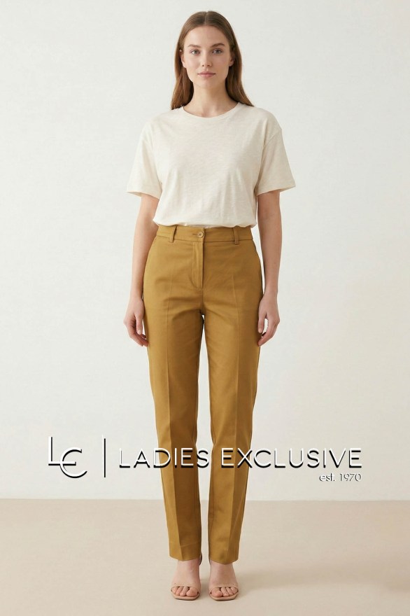 BELLA P. Παντελόνι βαμβακερό αστραγάλου