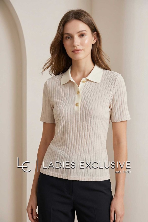 FRANSA Μπλούζα κοντομάνικη πλεκτή