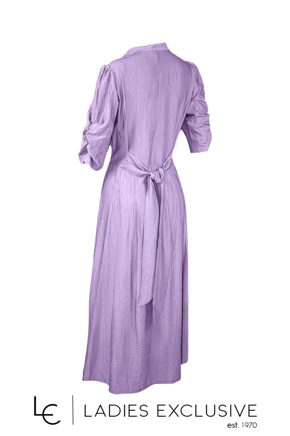 BELLA P. Φόρεμα σεμιζιέ με ζώνη