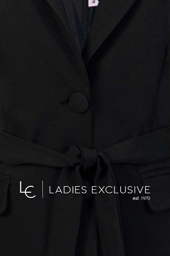 WEFTS Γιλέκο κρεπ με ζώνη