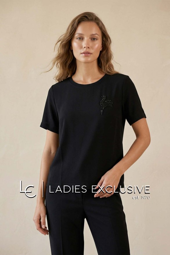 NICOLA Μπλούζα κοντομάνικη με κύκνο