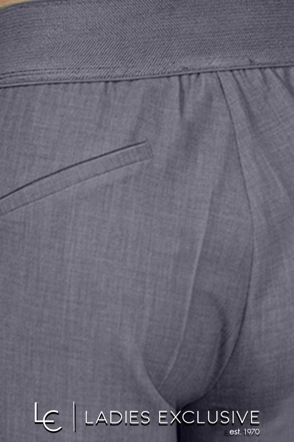 BELLA P. Παντελόνι κρεπ ρεγιόν με λάστιχο