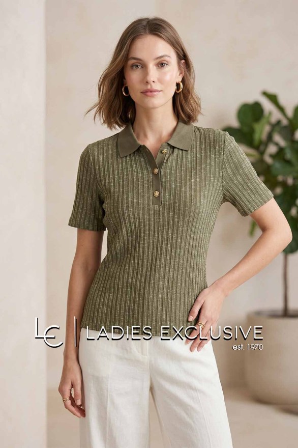 FRANSA Μπλούζα κοντομάνικη πλεκτή