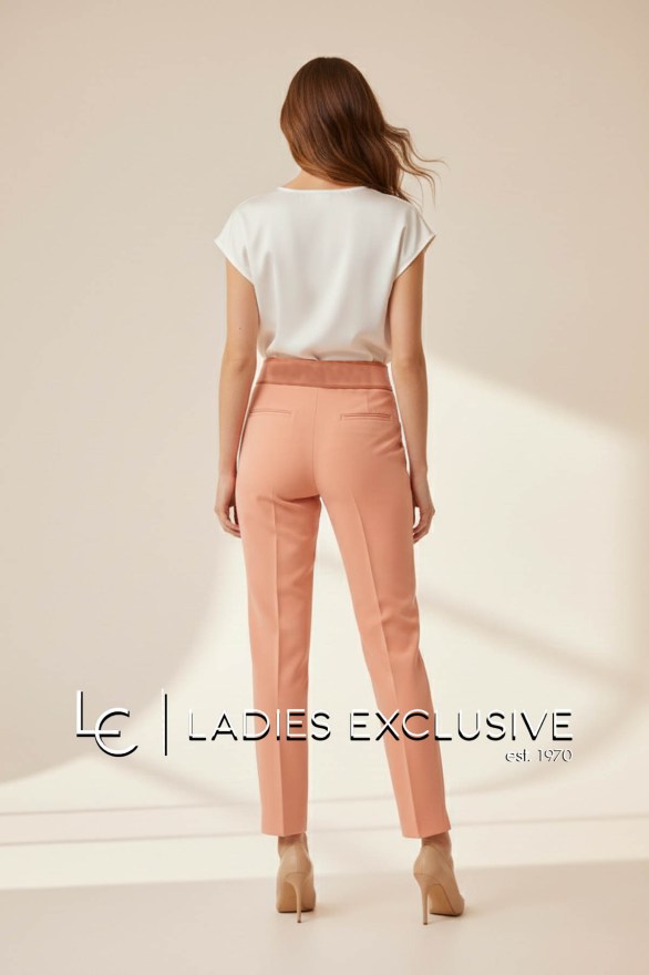 BELLA P. Παντελόνι κρεπ με λάστιχο