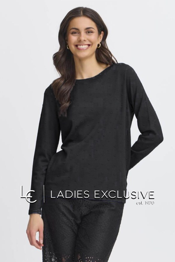 FRANSA Μπλούζα πλεκτή με ανάγλυφες κουκίδες