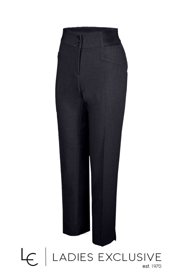 BELLA P. Παντελόνι κρεπ ρεγιόν με λάστιχο