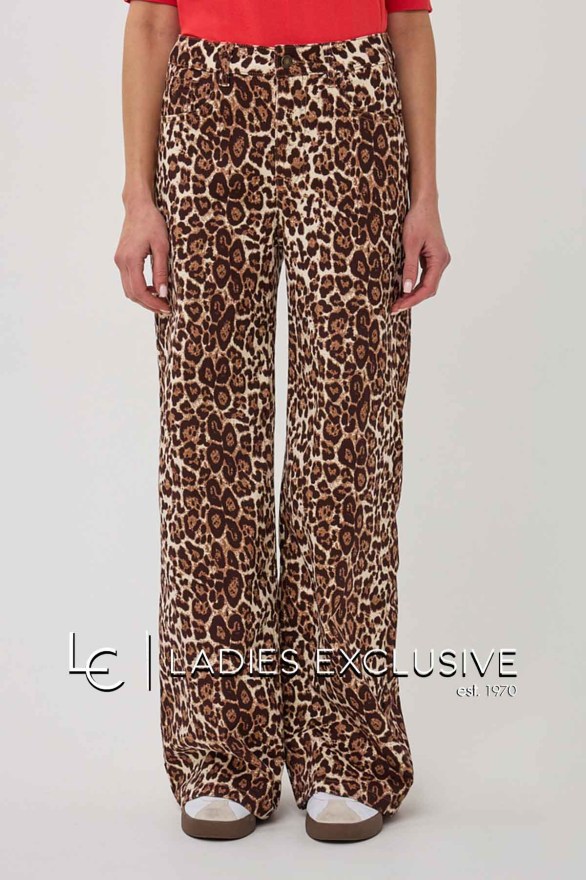 ESQUALO Παντελόνι τζην animal print