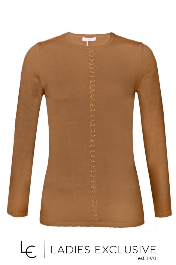 TRIPODE Μπλούζα πλεκτή με αλυσιδωτό σχέδιο