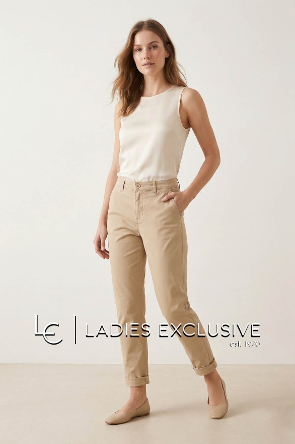 FRANSA Παντελόνι βαμβακερό