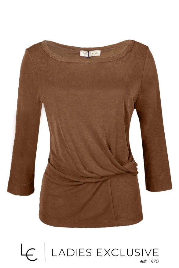 BELLA P. Μπλούζα με ιδιαίτερο ντραπέ σχέδιο