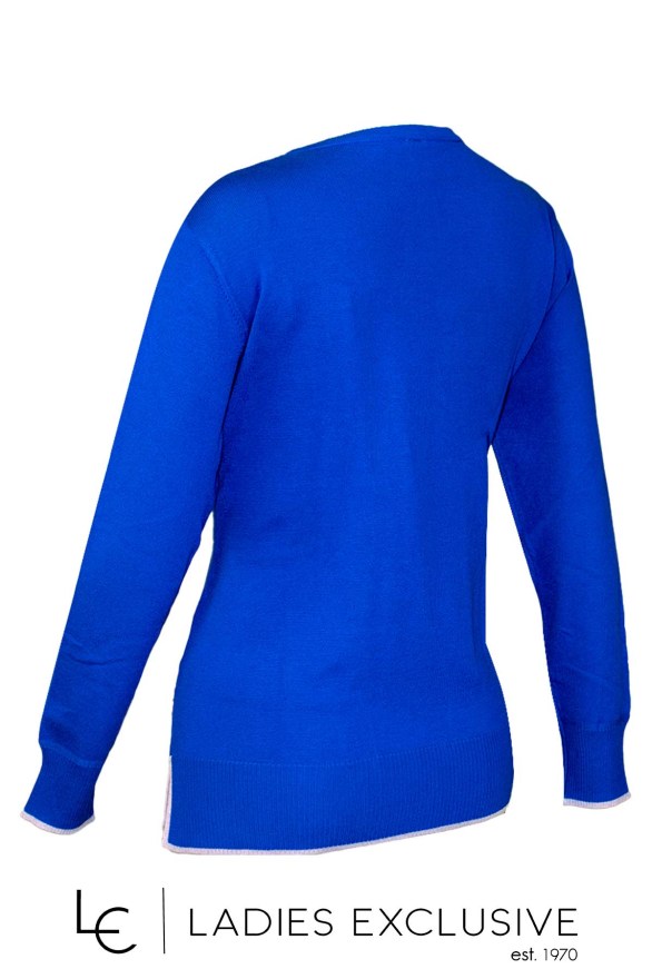 ÊTRE Μπλούζα πλεκτή με κεντημένο κλειδί σολ