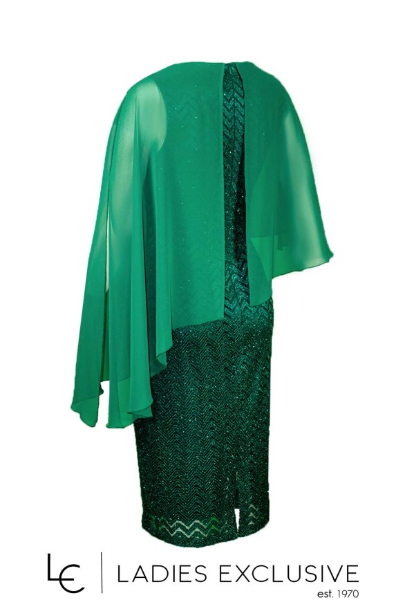 EFFECT Φόρεμα βραδινό με μπέρτα μουσελίνα