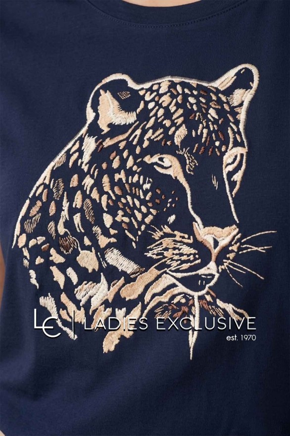FRANSA Μπλούζα t-shirt με στάμπα τίγρη