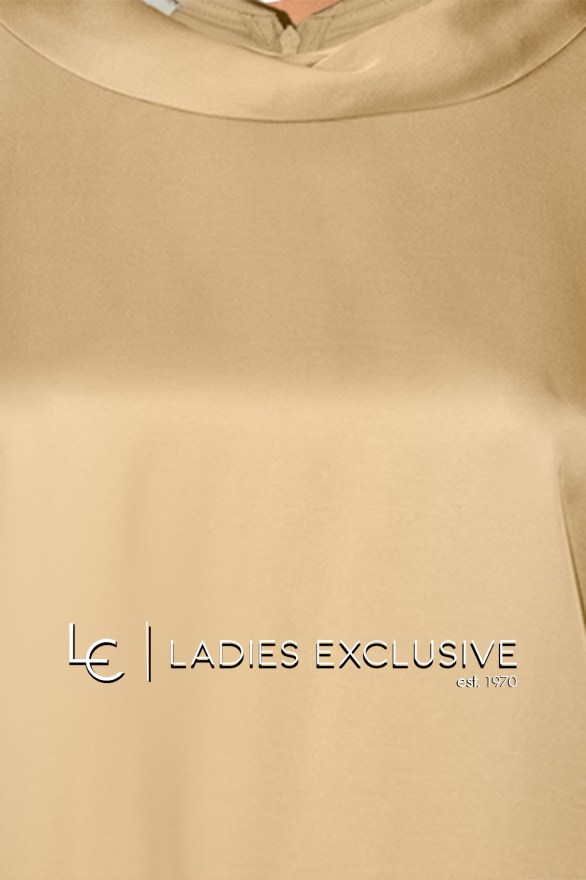 BELLA P. Μπλούζα κοντομάνικη σατέν