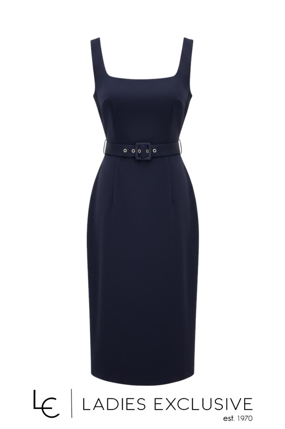 BELLA P. Φόρεμα κρεπ με ράντα